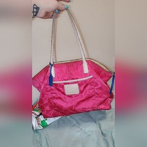 Vivid Pink Coach Purse. 💕